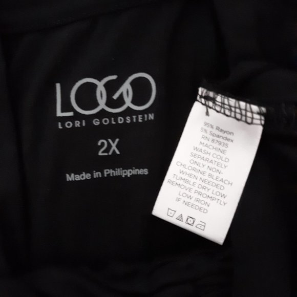 LOGO Lori Goldstein Long Sleeve Cowl Neck Tunic Plus Size 2X - Picture 8 of 8